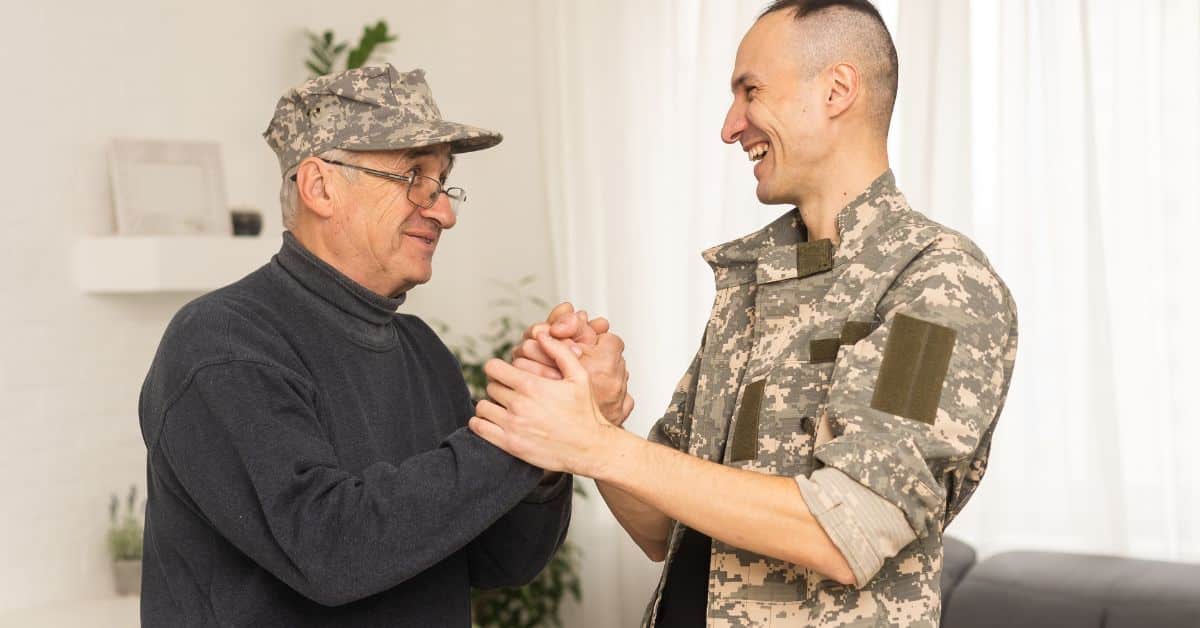 How a Memory Care Facility Honors Veterans Through Sensory Storytelling 3 senior veteran in memory care facility