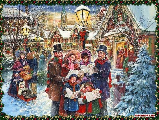 old fashioned carolers
